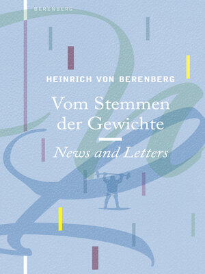 cover image of Vom Stemmen der Gewichte